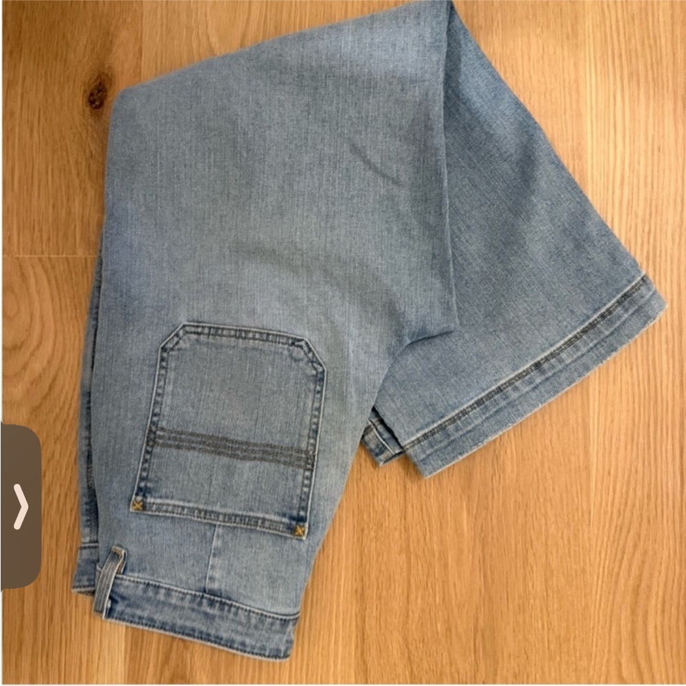 LLBEAN sz 8P wide leg crop jeans - Picture 5 of 7
